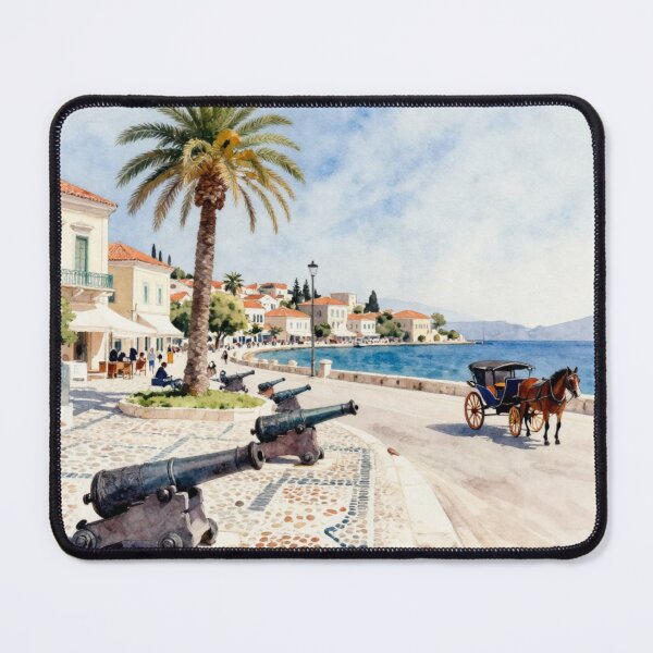 Item preview, Memories of Spetses Waterfront designed and sold by Ioanna-Studio.