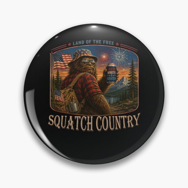 Item preview, Squatch Country Patriotic Bigfoot Retro Vintage Sasquatch designed and sold by tamdevo1.