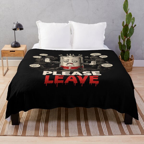 Item preview, Please Leave Shirt – Anti Social Funny Tee designed and sold by DesignTeamHub.