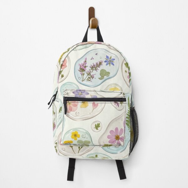 Item preview, Rain Garden – Pressed Flower Puddle Pattern designed and sold by MoonwoodStudio.