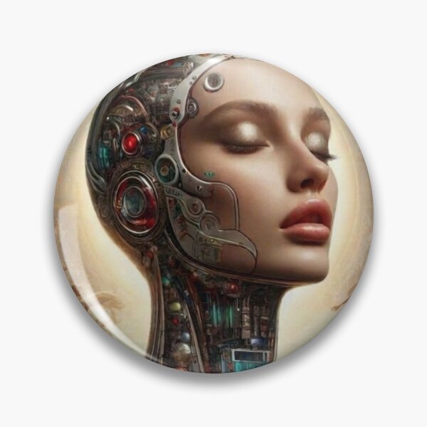 Item preview, Cyborg Renaissance | AI Generated Robot Classical Art Portrait designed and sold by IRON SIREN.