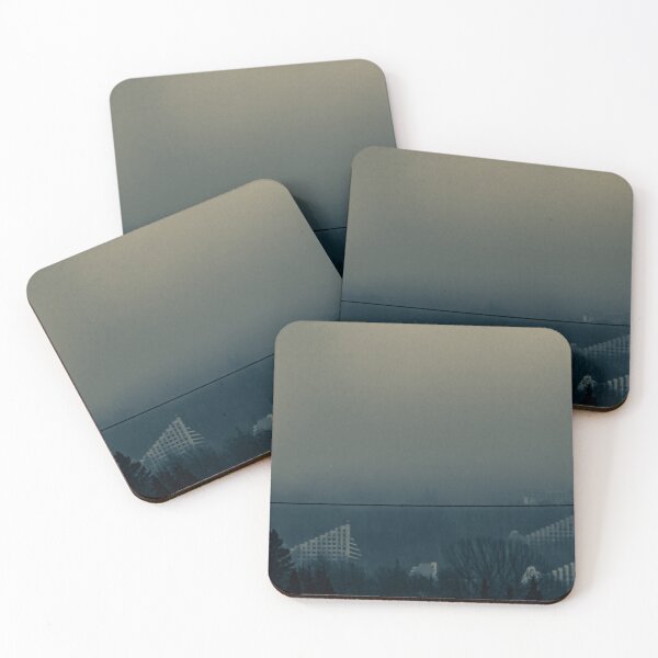 Item preview, Foggy Geometric Architecture: Moody Urban Landscape designed and sold by Apex_Visuals.