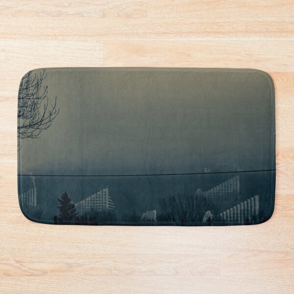 Item preview, Foggy Geometric Architecture: Moody Urban Landscape designed and sold by Apex_Visuals.