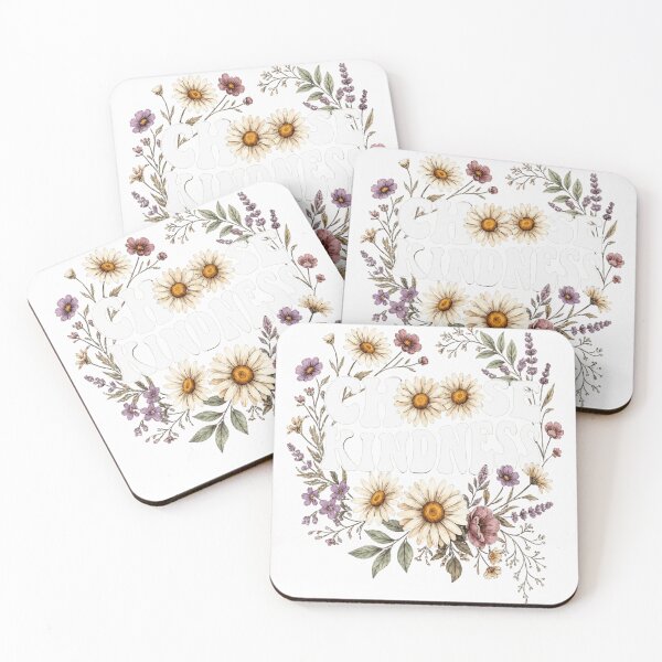 Item preview, Choose Kindness Floral Wildflower Wreath Illustration designed and sold by ZENVIRART.