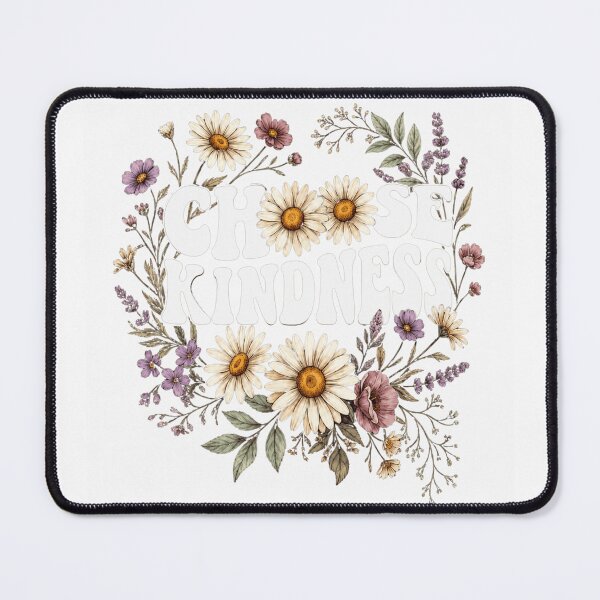 Item preview, Choose Kindness Floral Wildflower Wreath Illustration designed and sold by ZENVIRART.