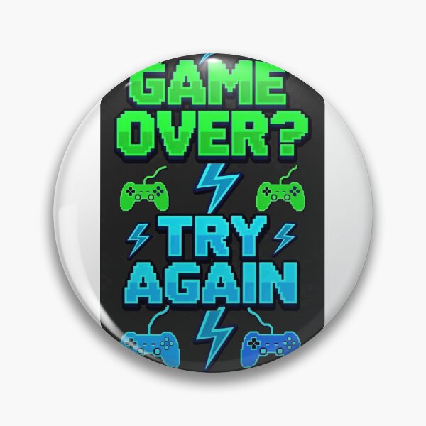 Item preview, Game Over Try Again Neon Arcade Gamer Tee designed and sold by Petringo.
