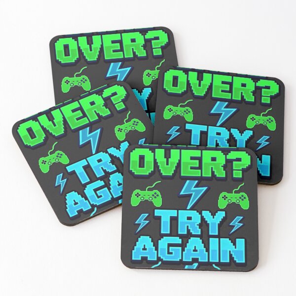 Item preview, Game Over Try Again Neon Arcade Gamer Tee designed and sold by Petringo.