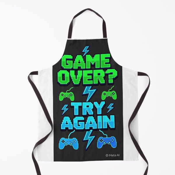 Item preview, Game Over Try Again Neon Arcade Gamer Tee designed and sold by Petringo.