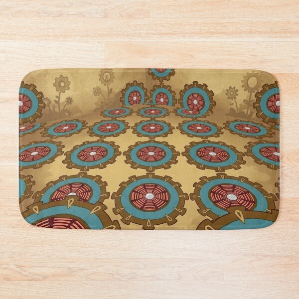 Item preview, Whimsical Steampunk Gear Mosaic Pattern designed and sold by AirCrayons27.