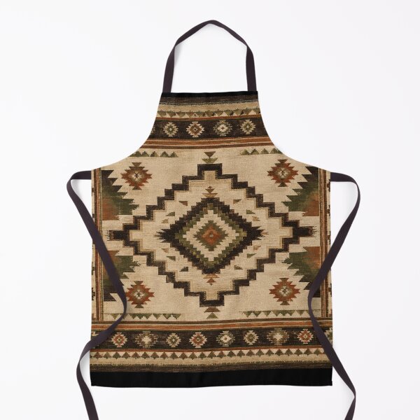 Item preview, Luxury Southwestern Geometric Pattern | Designer Lodge Decor in Olive, Linen & Burnt Clay designed and sold by Swanny's Custom T-shirt and Gift Designs.
