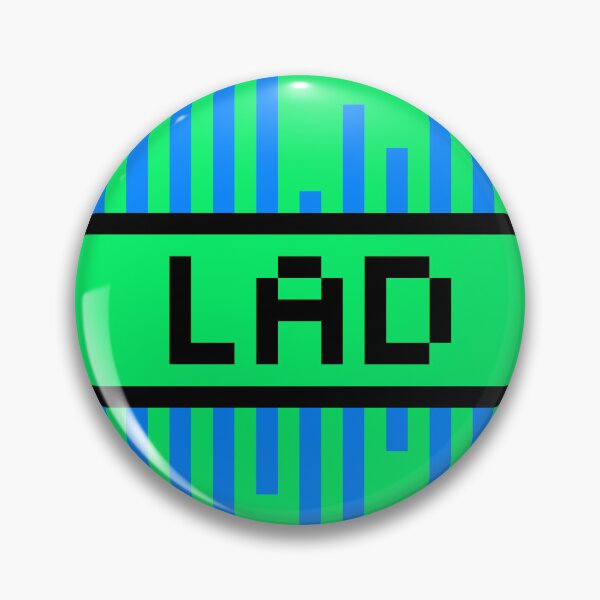 Item preview, LAD — Pixel Art Word | Retro 8-Bit Two-Tone Typography designed and sold by Mouremandier.