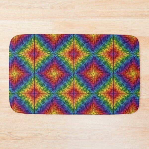Item preview, Psychedelic Kaleidoscope Abstract Colorful Decor designed and sold by Swanny's Custom T-shirt and Gift Designs.