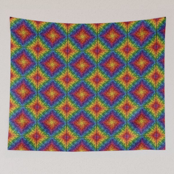 Item preview, Psychedelic Kaleidoscope Abstract Colorful Decor designed and sold by Swanny's Custom T-shirt and Gift Designs.