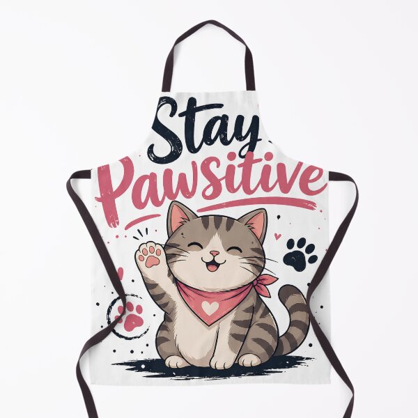 Item preview, Stay Pawsitive Cute Cat Design | Funny Pun Kitten SVG designed and sold by mimouna00.