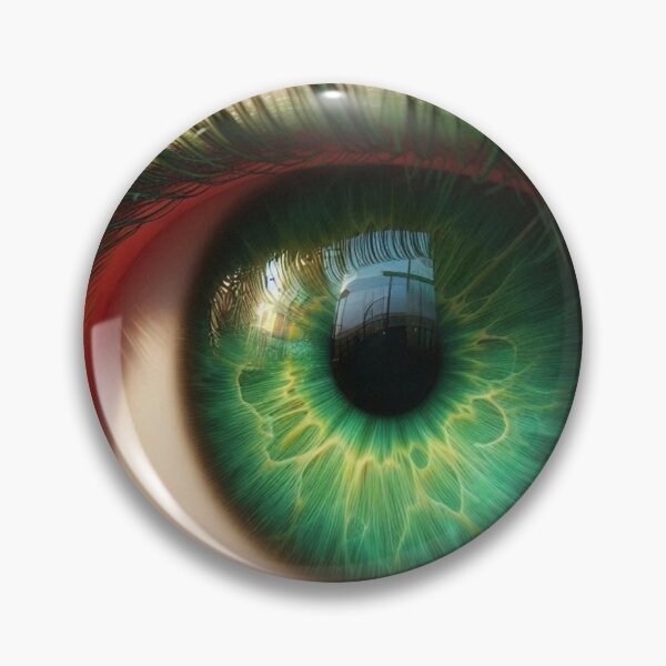 Item preview, Emerald Eye Reflection | Macro Surreal Eye Art designed and sold by IRON SIREN.