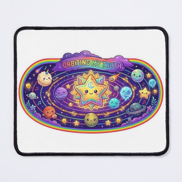 Item preview, Orbiting My Truth designed and sold by Candlelit Catastrophes.