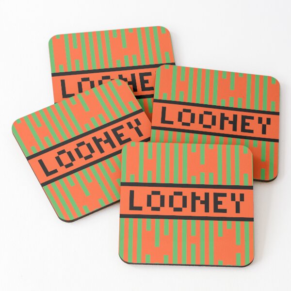 Item preview, LOONEY — Pixel Art Word | Retro 8-Bit Two-Tone Typography designed and sold by Mouremandier.
