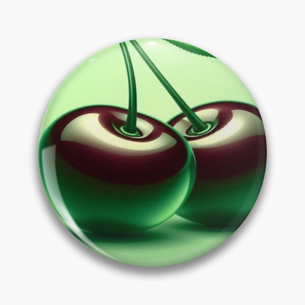 Item preview, Glossy Red Cherries | Minimal Fruit Art designed and sold by IRON SIREN.