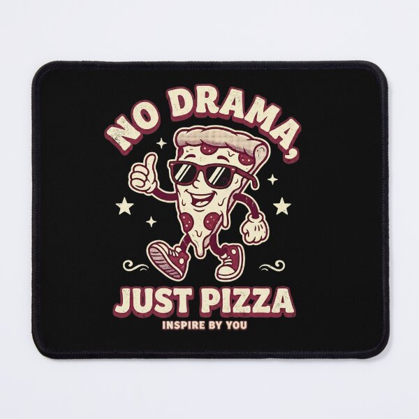 Item preview, Retro 1930s Cartoon Walking Pizza No Drama Just Pizza Vintage designed and sold by InspireByYou™.