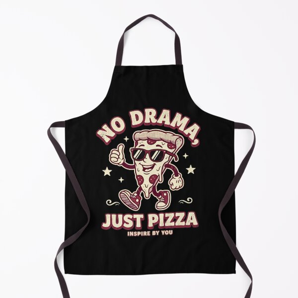 Item preview, Retro 1930s Cartoon Walking Pizza No Drama Just Pizza Vintage designed and sold by InspireByYou™.
