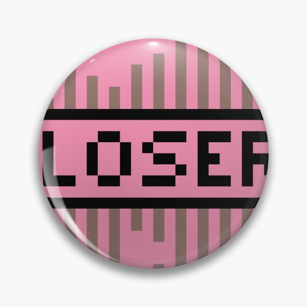 Item preview, LOSER — Pixel Art Word | Retro 8-Bit Two-Tone Typography designed and sold by Mouremandier.