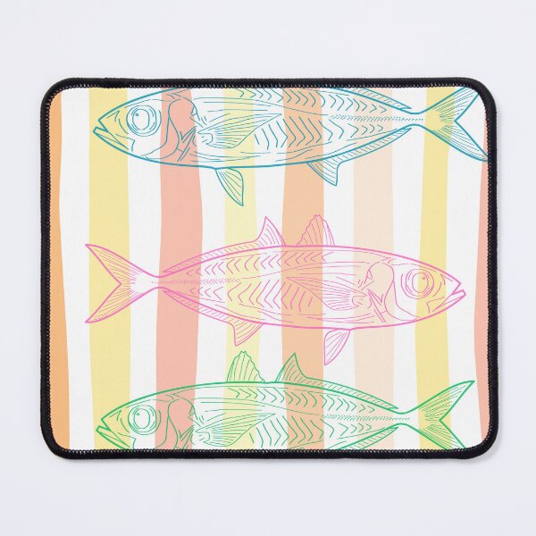 Item preview, Tropical Colored Fish With Colorful Stripes designed and sold by HoppingCreation.