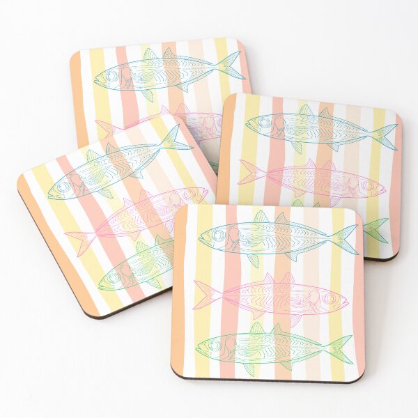 Item preview, Tropical Colored Fish With Colorful Stripes designed and sold by HoppingCreation.