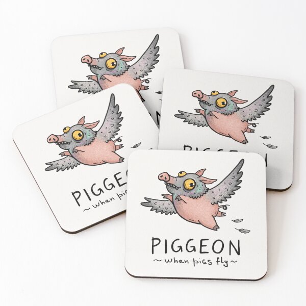 Item preview, Piggeon | Funny Flying Pig | Pigeon Cartoon Shirt | When Pigs Fly | Humor Graphic Tee designed and sold by Aida Drogan.