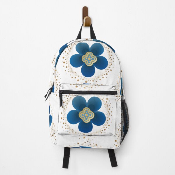 Item preview, Blue Floral Bloom | Luxury Soft Decorative Art designed and sold by Rawafi Art Studio.