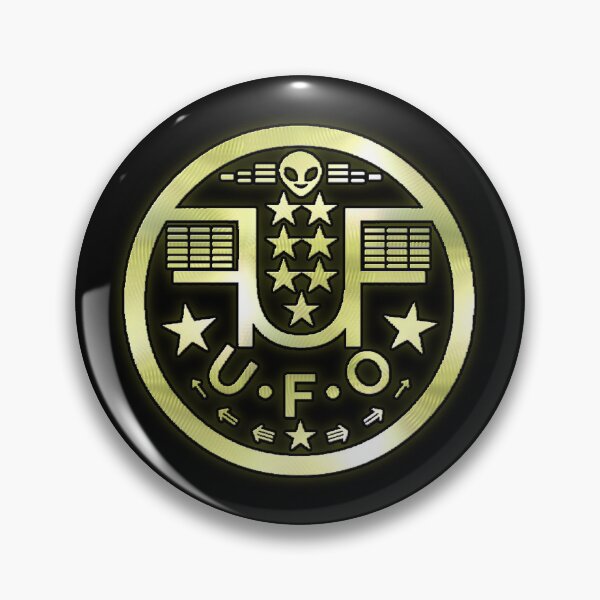 Item preview, Sci-Fi Golden UFO Logo. designed and sold by Giulivo Store Graphic.