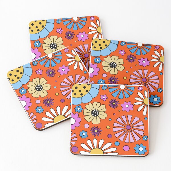 Item preview, Orange Floral Boho Design designed and sold by Sartoris Art.