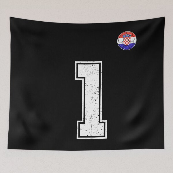 Item preview, Croatia Soccer Number 1 Vintage Sports Fan designed and sold by KristenosNehk.