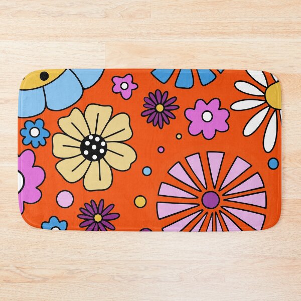 Item preview, Orange Floral Boho Design designed and sold by Sartoris Art.