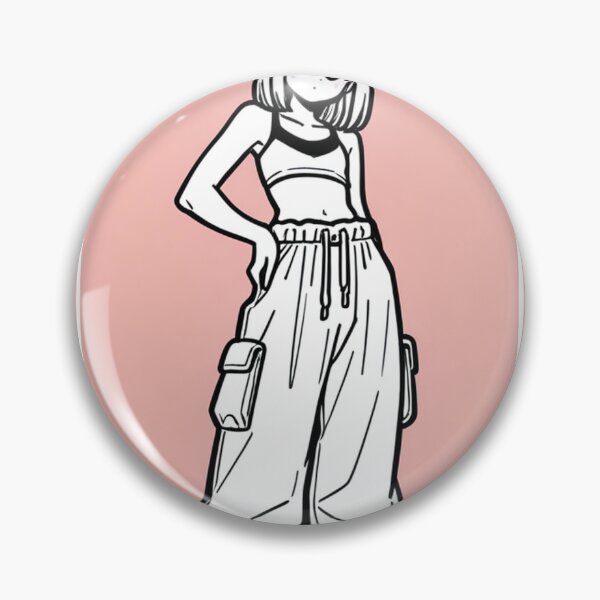 Item preview, Fashion - face woman crop cargo designed and sold by AnimeShin.