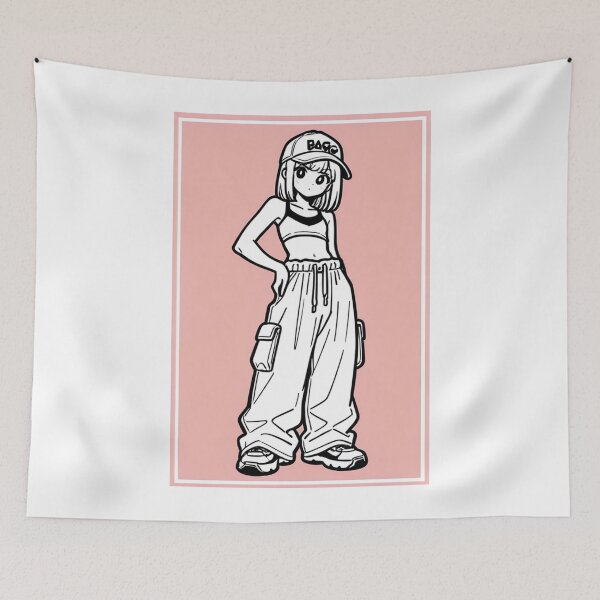 Item preview, Fashion - face woman crop cargo designed and sold by AnimeShin.