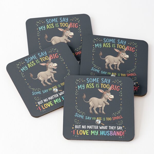 Item preview, Funny Donkey My Ass Love My Husband Wife Humor designed and sold by Flirt-Teez.