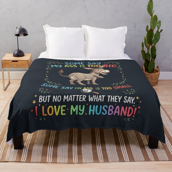 Item preview, Funny Donkey My Ass Love My Husband Wife Humor designed and sold by Flirt-Teez.