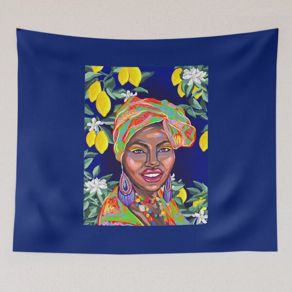 Item preview, African Woman Portrait | Colorful Wall Art designed and sold by Skayana.