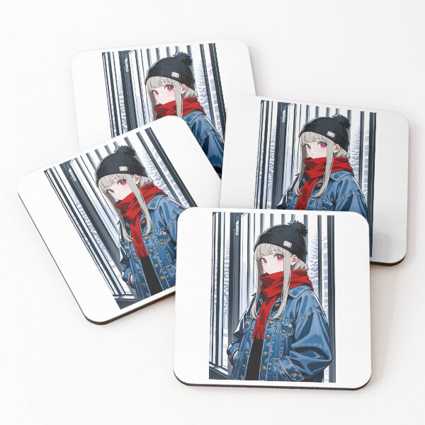Item preview, Fashion - faceview woman denim jacket designed and sold by AnimeShin.
