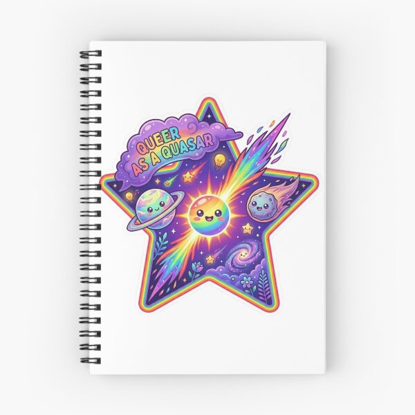 Item preview, Queer as a Quasar designed and sold by Candlelit Catastrophes.