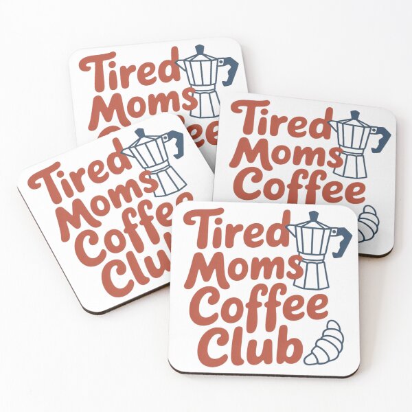 Item preview, Retro Tired Mom Coffee Club 2 Women Mom Life Mothers Day designed and sold by Dabbing Turtle Designs.