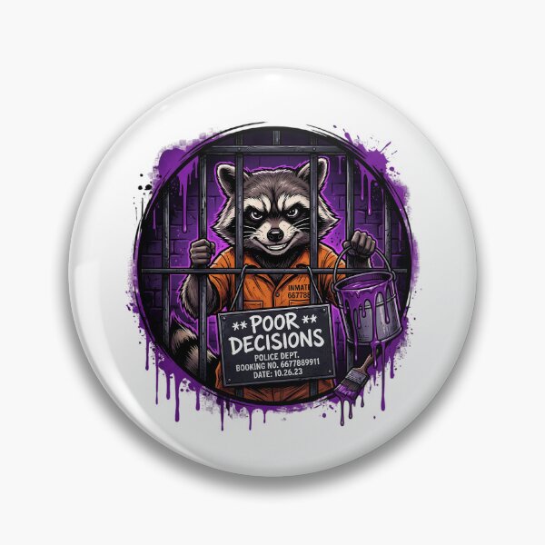 Item preview, Poor Decisions Raccoon - Funny Trash Panda designed and sold by CutOutIdols.