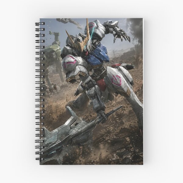 Item preview, Barbatos-Inspired Mecha Warrior Battle – Epic Anime Robot Sci-Fi Artwork designed and sold by Dyan4.