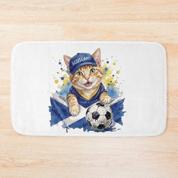 Item preview, Ginger white cat World Cup Scotland Suppawter designed and sold by The Suppawters.
