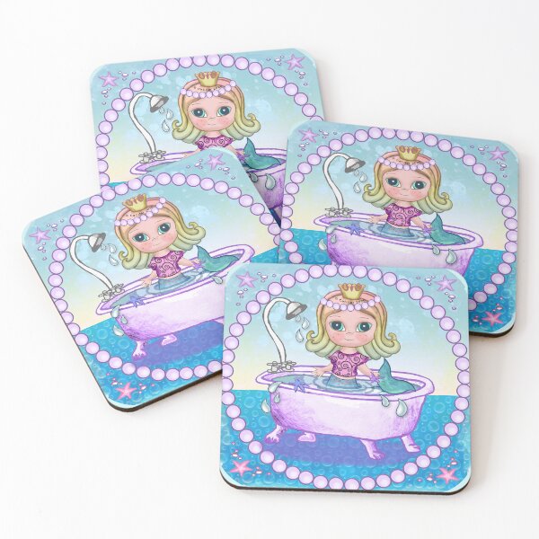 Item preview, Happy Mermaid taking Bath designed and sold by artmuvz.