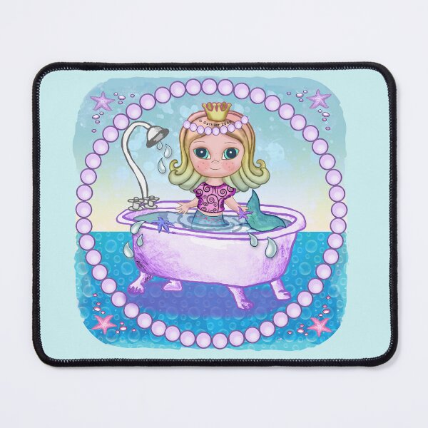Item preview, Happy Mermaid taking Bath designed and sold by artmuvz.