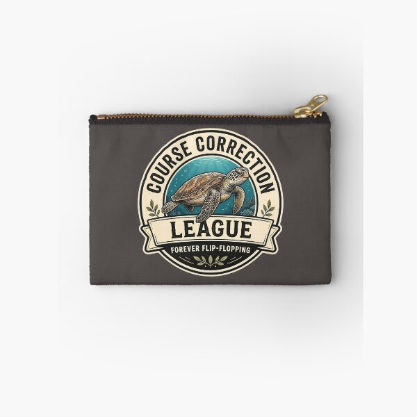 Item preview, Course Correction League - Forever Flip-Flopping Sea Turtle Vintage Badge Design  designed and sold by Halejo68.