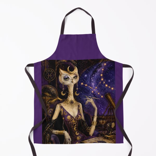 Item preview, Pisces Dream Owl - Celestial Moon Goddess Zodiac Art designed and sold by Natalia-Vlad.