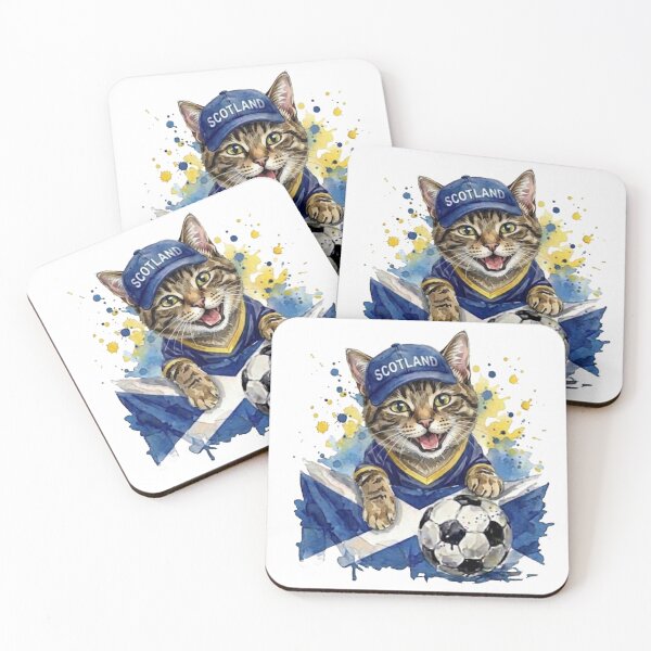 Item preview, Tabby cat World Cup Scotland Suppawter designed and sold by The Suppawters.