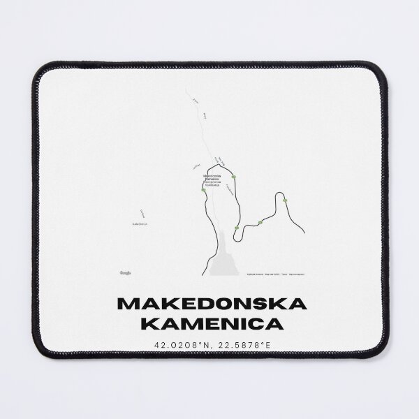 Item preview, Makedonska Kamenica North Macedonia Minimalist Map Design designed and sold by RM-Journey.